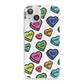 Valentines Love Heart Sweets iPhone 13 Clear Bumper Case