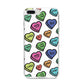Valentines Love Heart Sweets iPhone 8 Plus Bumper Case on Silver iPhone
