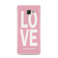 Valentines Love Speaks Volumes Samsung Galaxy A3 2016 Case on gold phone
