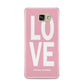 Valentines Love Speaks Volumes Samsung Galaxy A9 2016 Case on gold phone