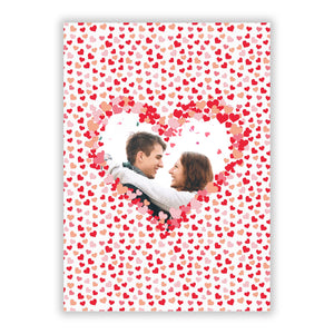 Personalisierte Grußkarte zum Valentinstag mit Foto