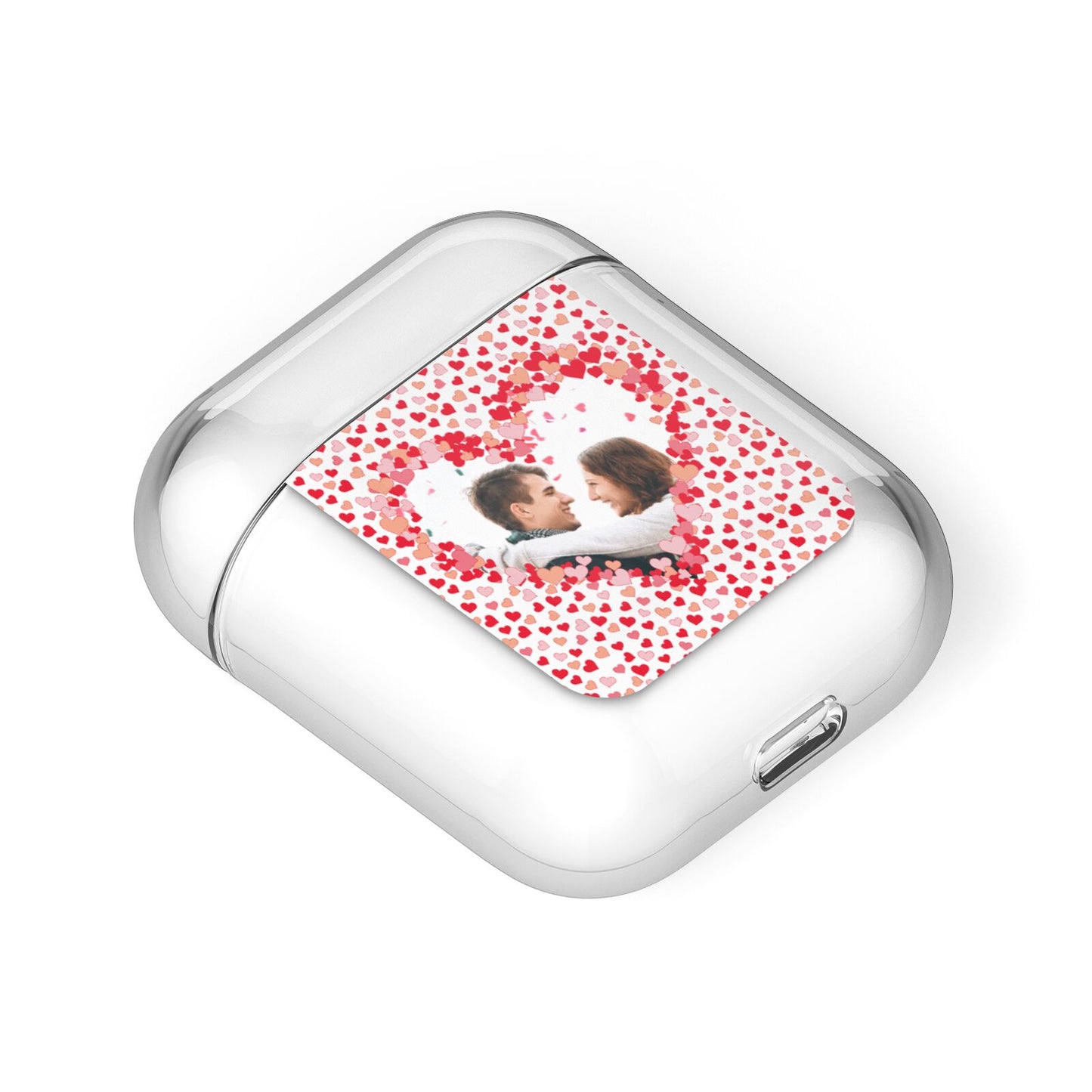Valentines Photo Personalised AirPods Case Laid Flat