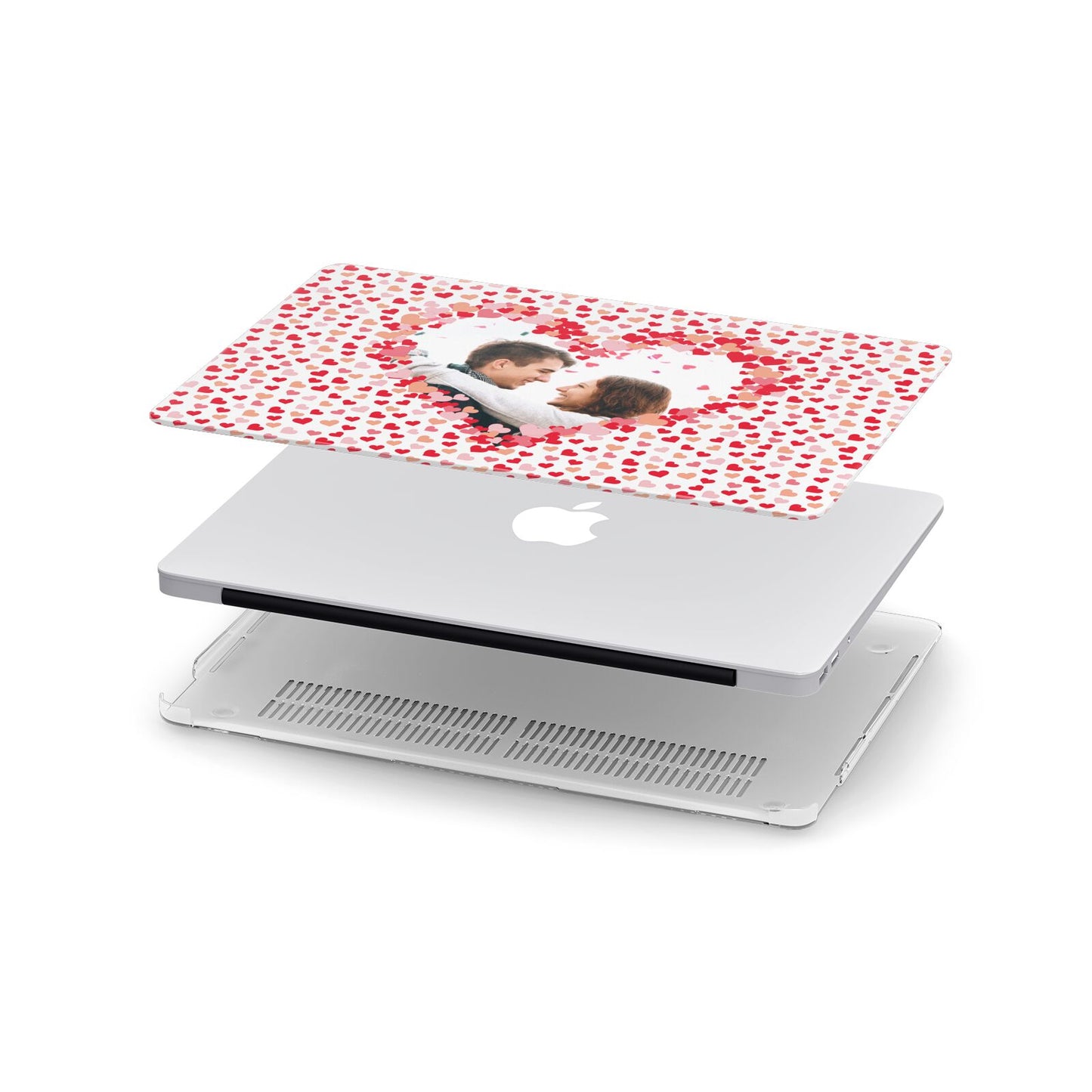Valentines Photo Personalised Apple MacBook Case in Detail