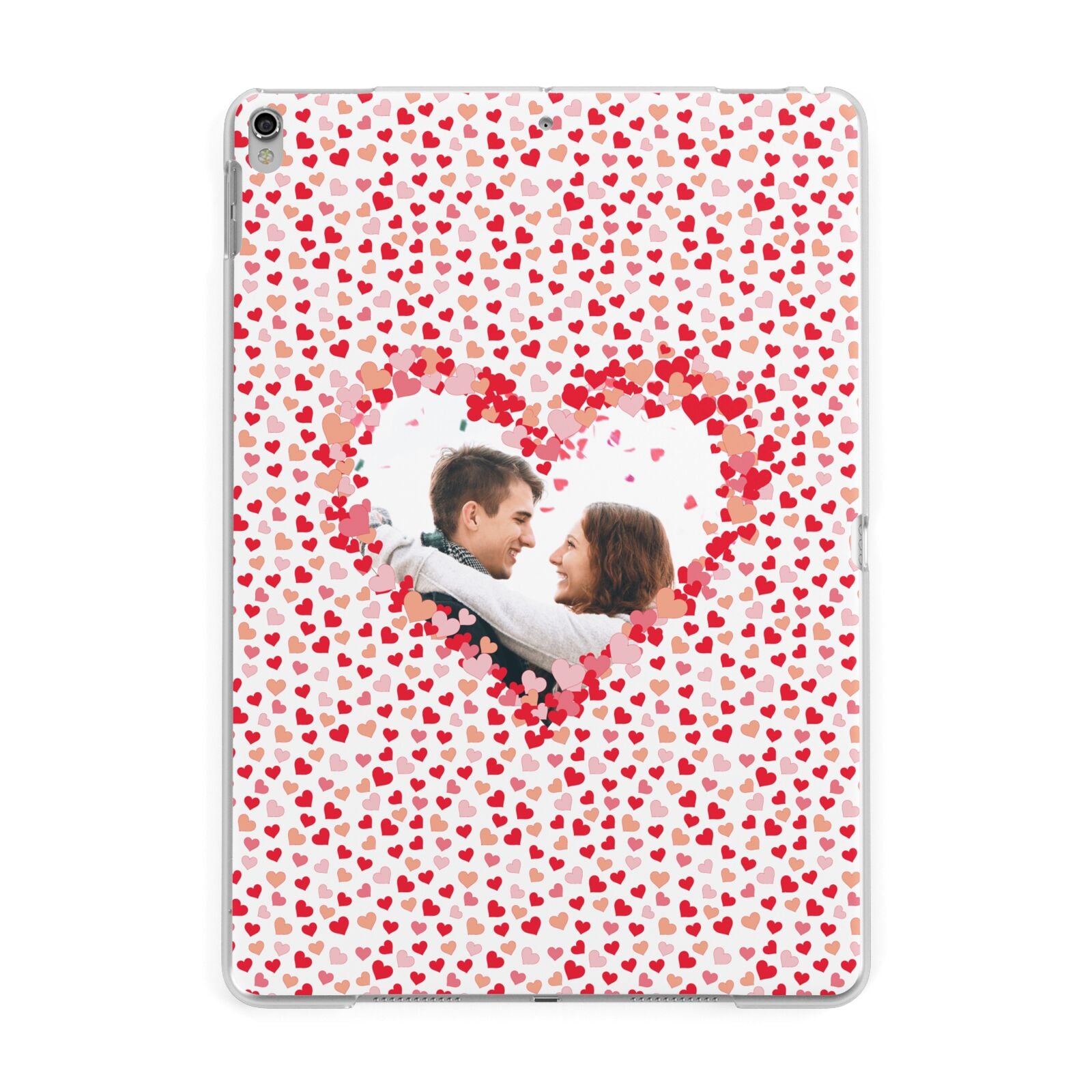 Valentines Photo Personalised Apple iPad Silver Case