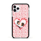 Valentines Photo Personalised Apple iPhone 11 Pro in Silver with Black Impact Case