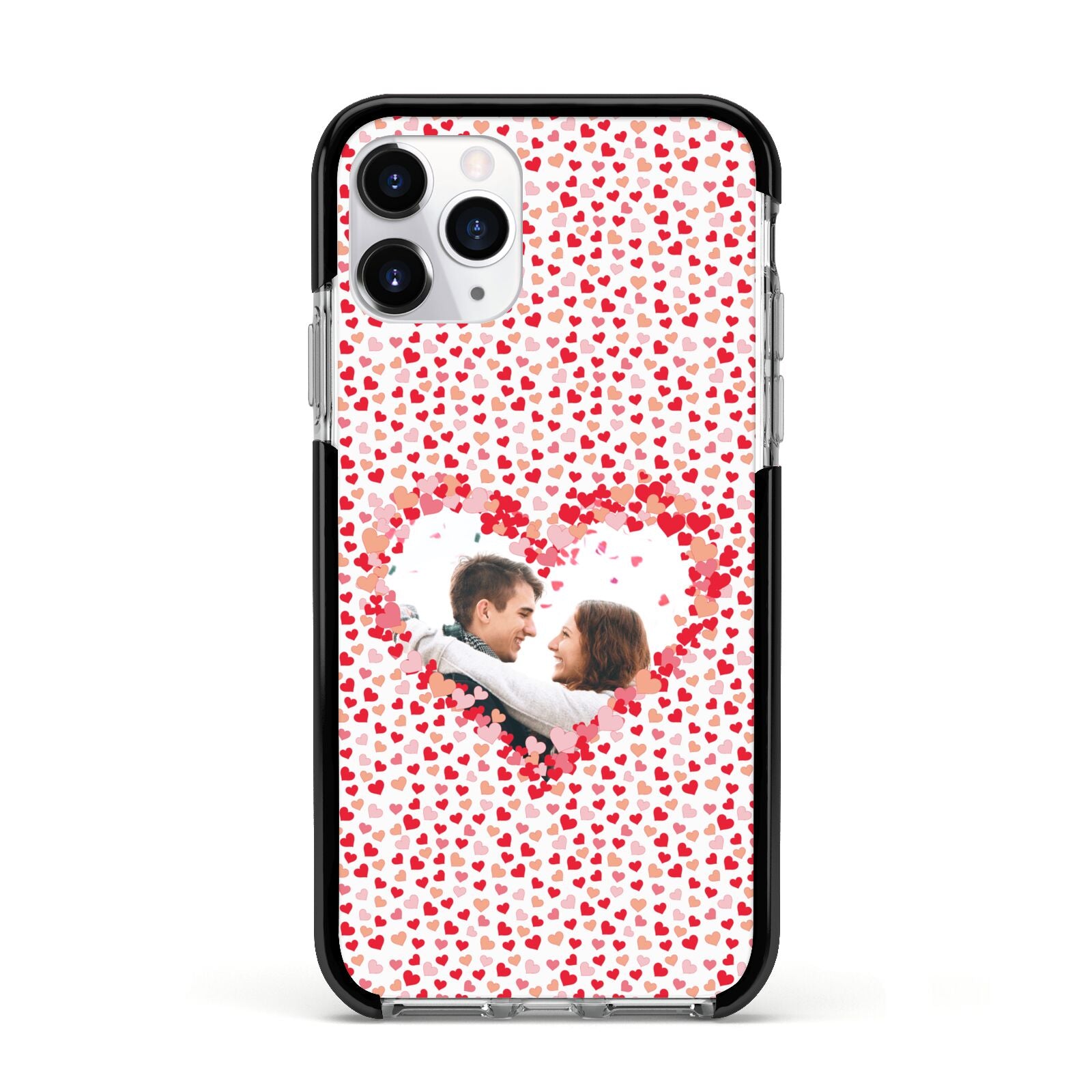 Valentines Photo Personalised Apple iPhone 11 Pro in Silver with Black Impact Case