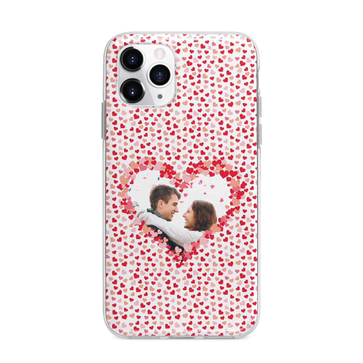 Valentines Photo Personalised Apple iPhone 11 Pro in Silver with Bumper Case