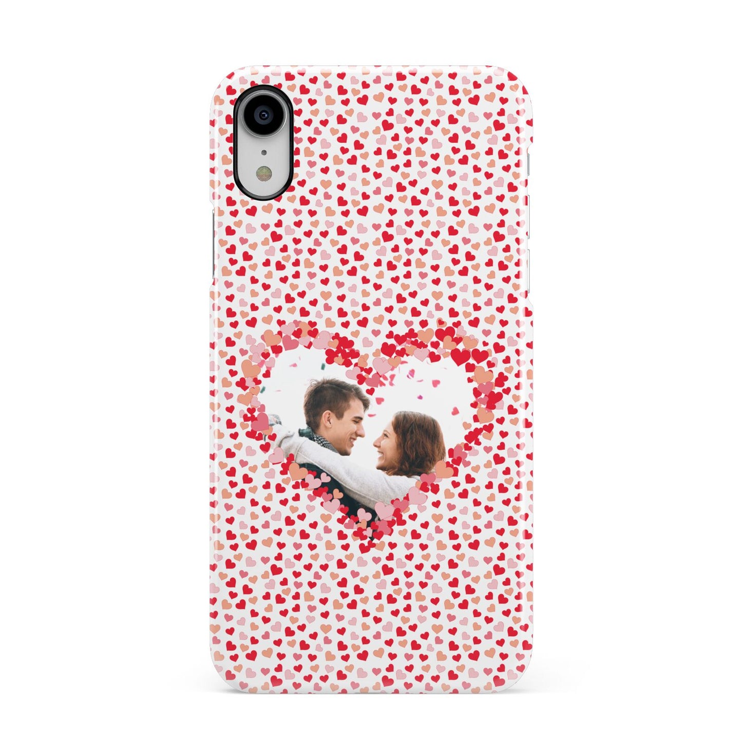 Valentines Photo Personalised Apple iPhone XR White 3D Snap Case