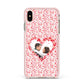 Valentines Photo Personalised Apple iPhone Xs Max Impact Case Pink Edge on Gold Phone