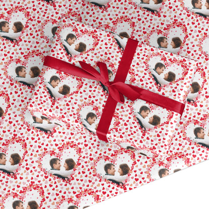 Valentines Photo Personalised Custom Wrapping Paper