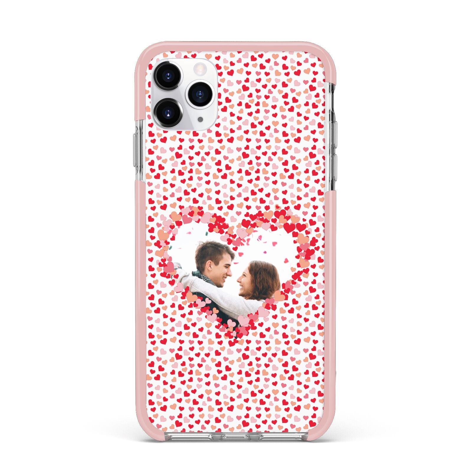 Valentines Photo Personalised iPhone 11 Pro Max Impact Pink Edge Case