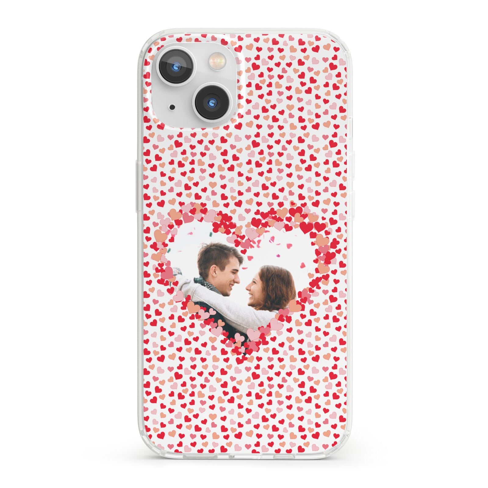 Valentines Photo Personalised iPhone 13 Clear Bumper Case