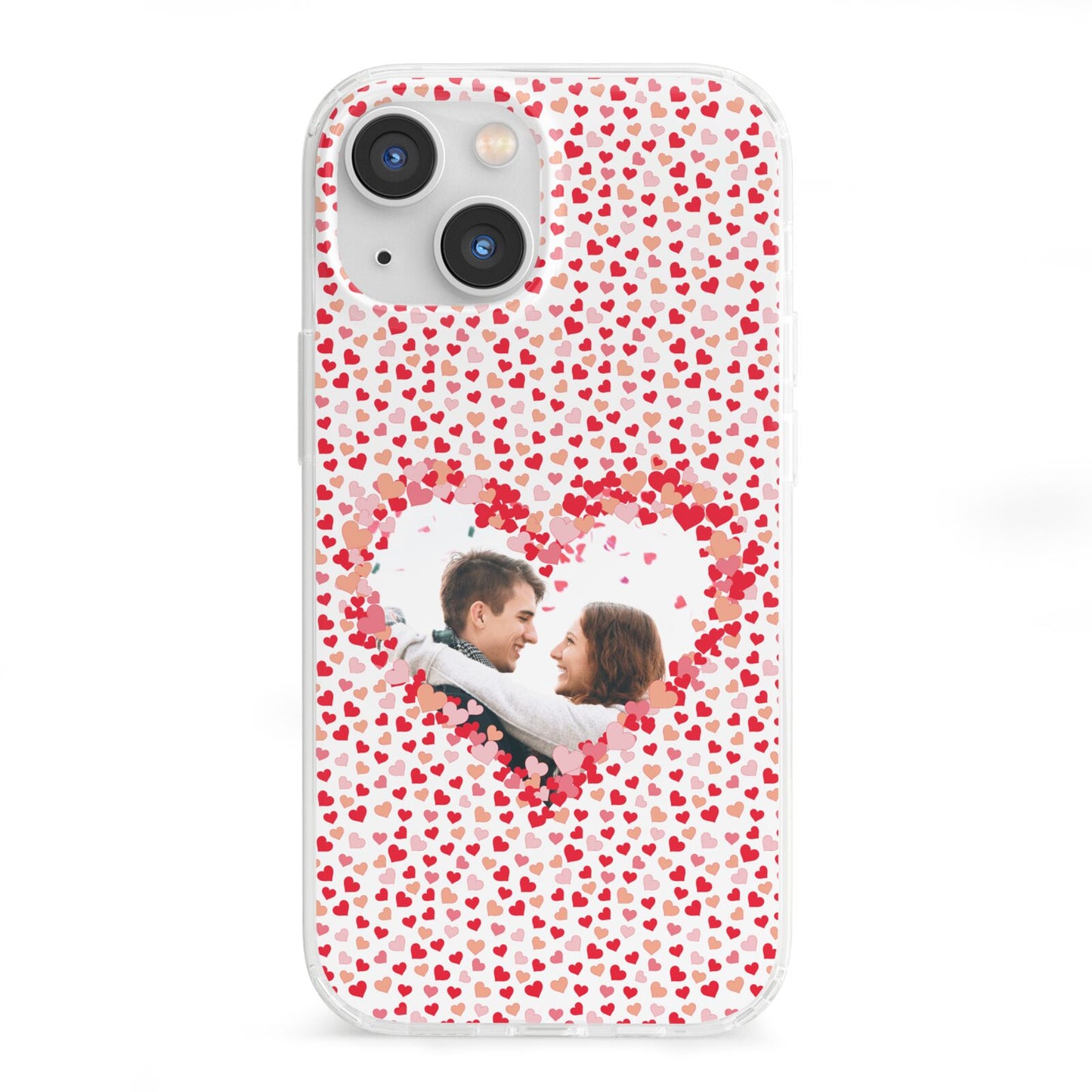 Valentines Photo Personalised iPhone 13 Mini Clear Bumper Case