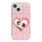 Valentines Photo Personalised iPhone 13 Mini TPU Impact Case with White Edges