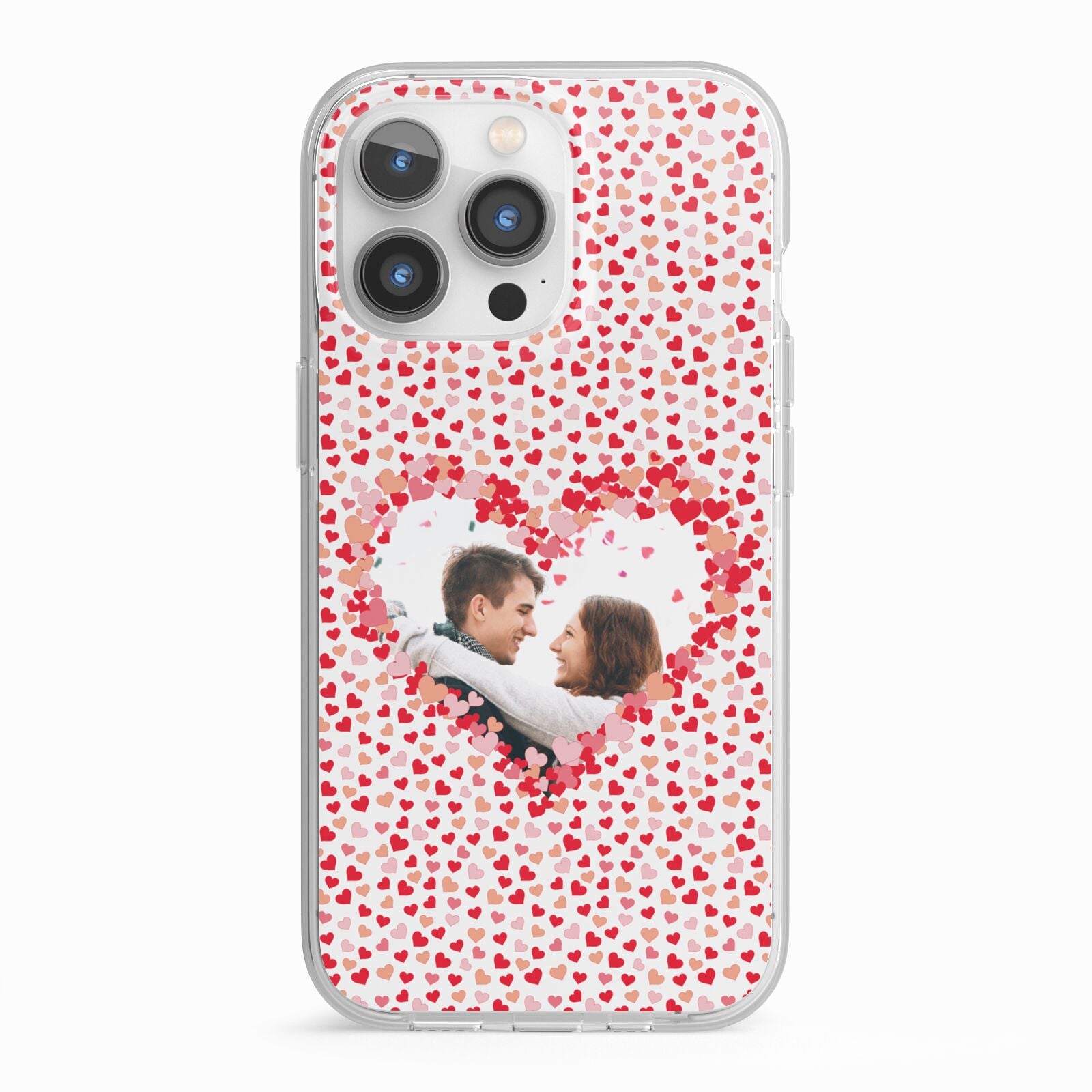 Valentines Photo Personalised iPhone 13 Pro TPU Impact Case with White Edges