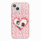 Valentines Photo Personalised iPhone 13 TPU Impact Case with Pink Edges