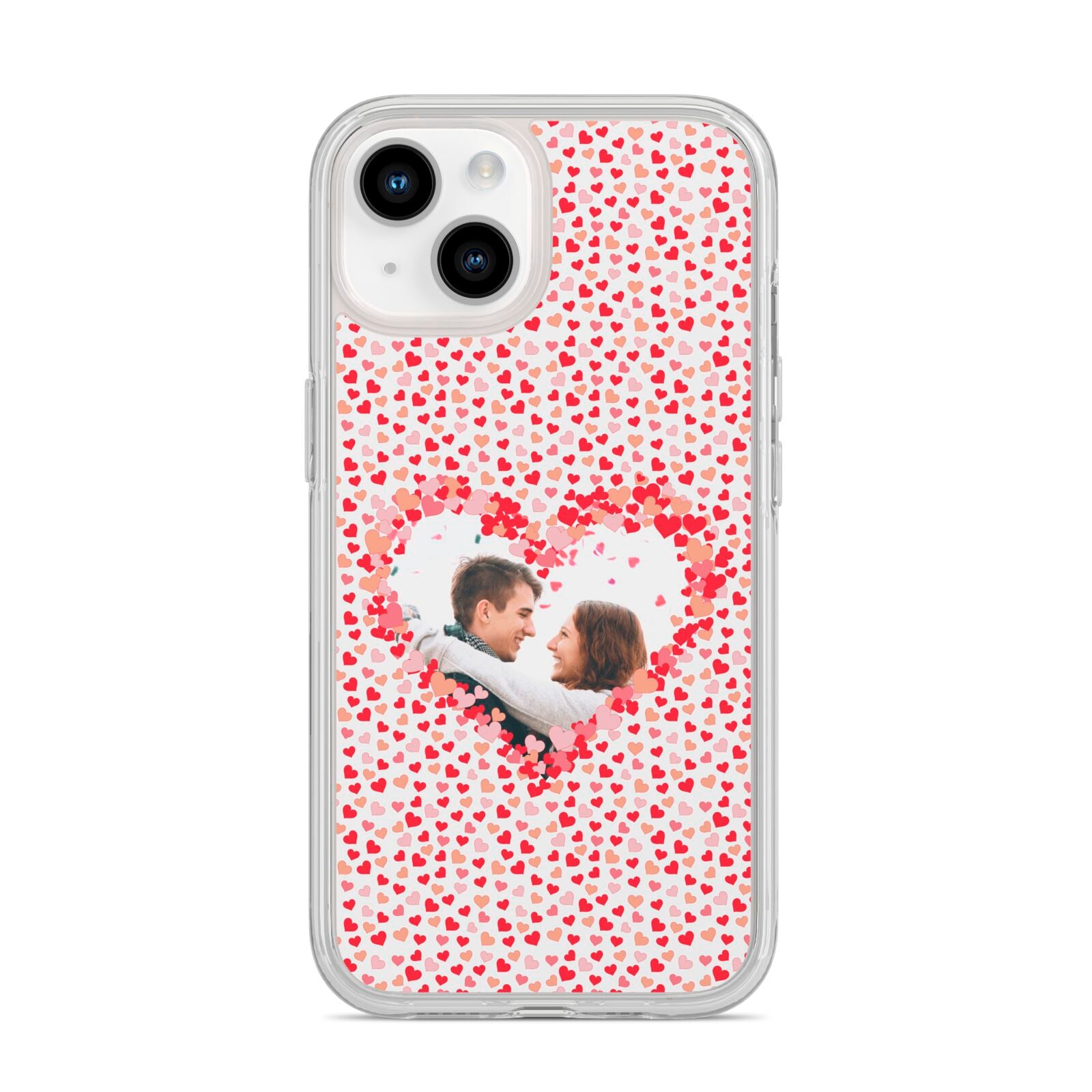 Valentines Photo Personalised iPhone 14 Clear Tough Case Starlight