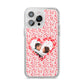 Valentines Photo Personalised iPhone 14 Pro Max Clear Tough Case Silver