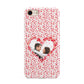 Valentines Photo Personalised iPhone 8 3D Tough Case on Gold Phone