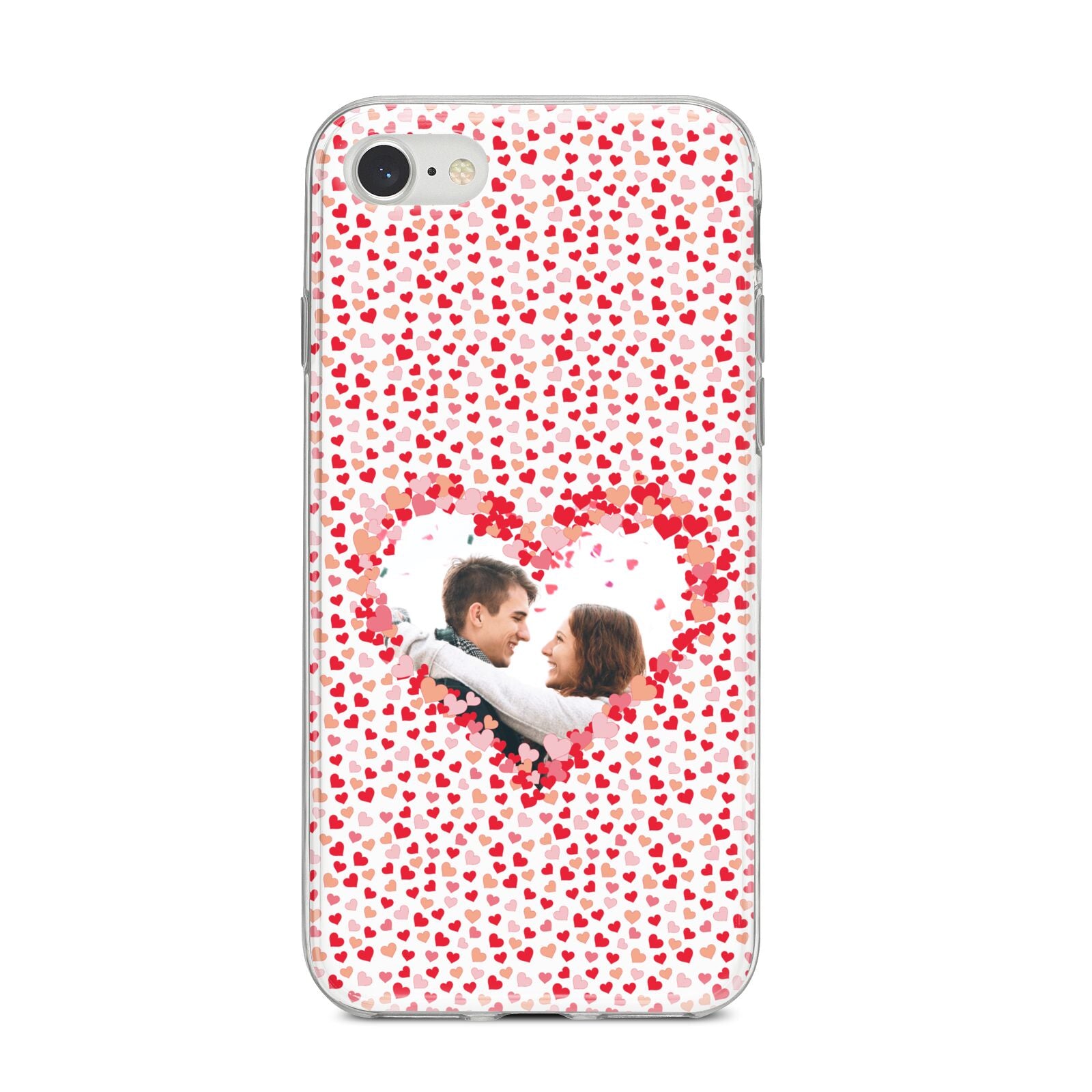 Valentines Photo Personalised iPhone 8 Bumper Case on Silver iPhone