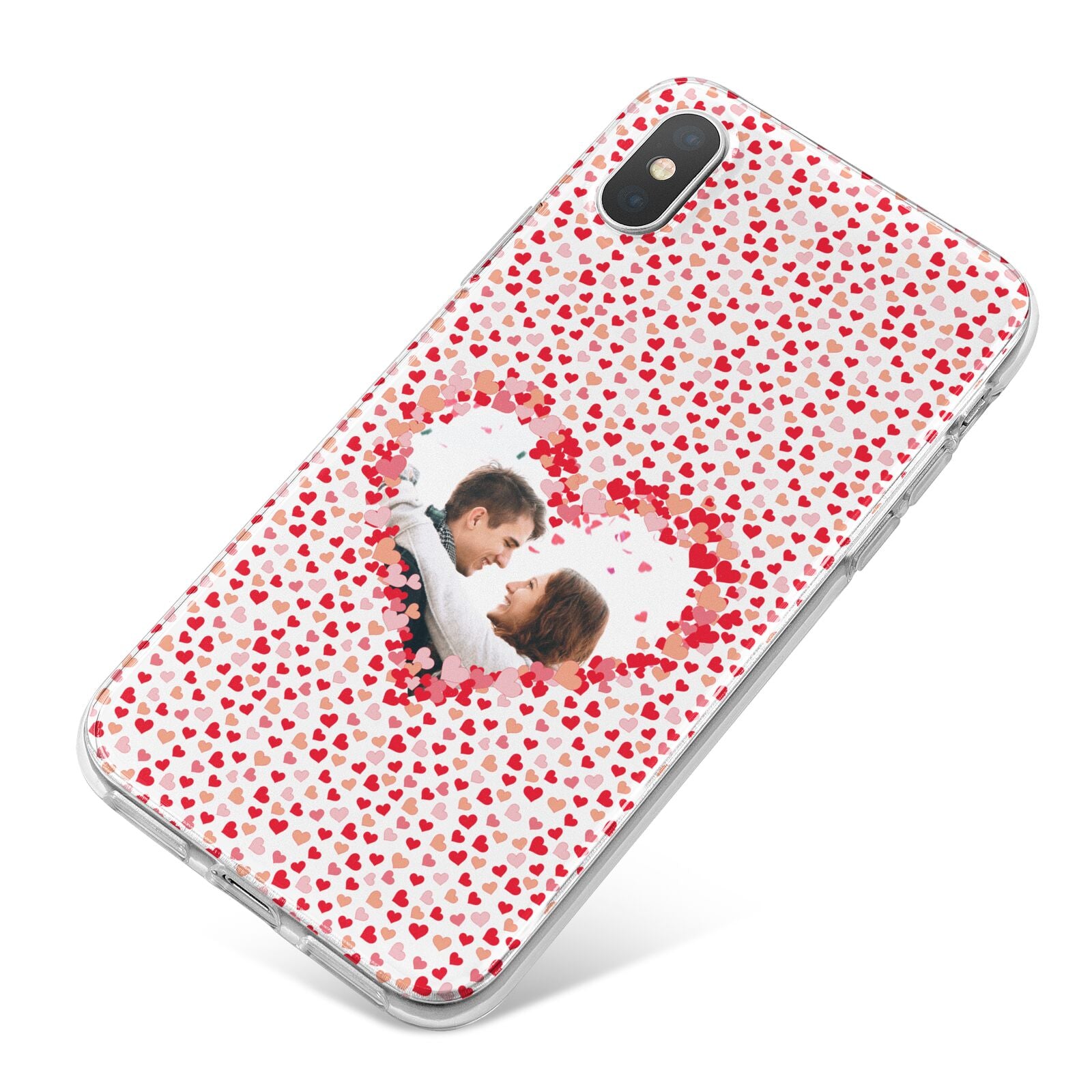 Valentines Photo Personalised iPhone X Bumper Case on Silver iPhone