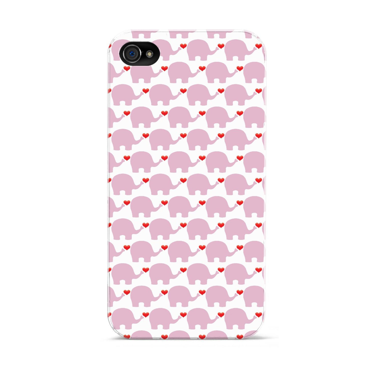 Valentines Pink Elephants Apple iPhone 4s Case