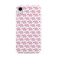 Valentines Pink Elephants Apple iPhone XR White 3D Tough Case