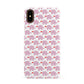 Valentines Pink Elephants Apple iPhone XS 3D Snap Case