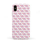 Valentines Pink Elephants Apple iPhone XS 3D Tough