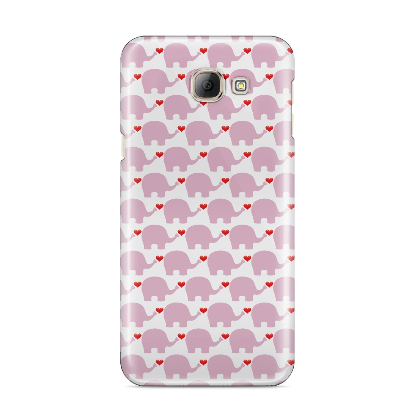 Valentines Pink Elephants Samsung Galaxy A8 2016 Case