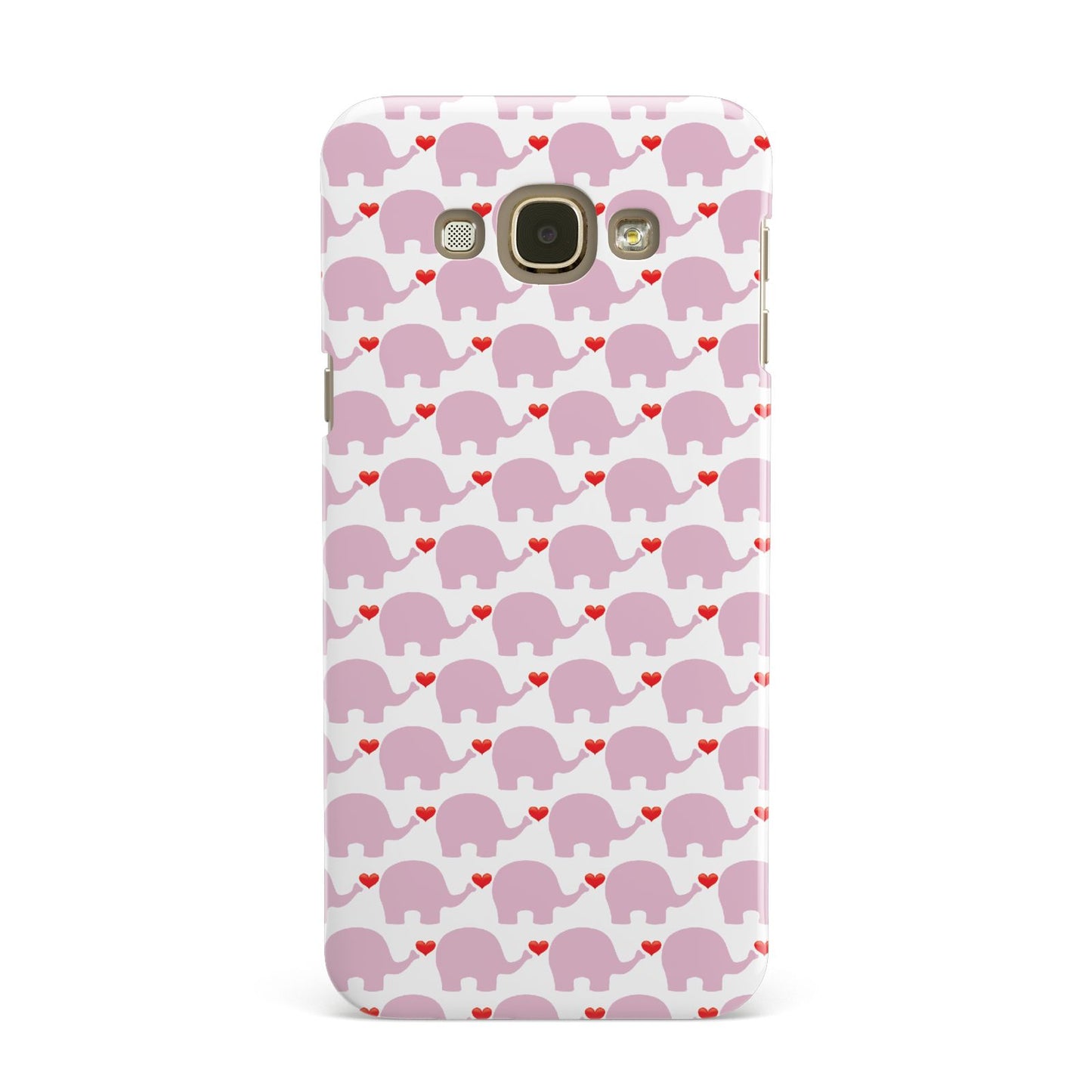 Valentines Pink Elephants Samsung Galaxy A8 Case