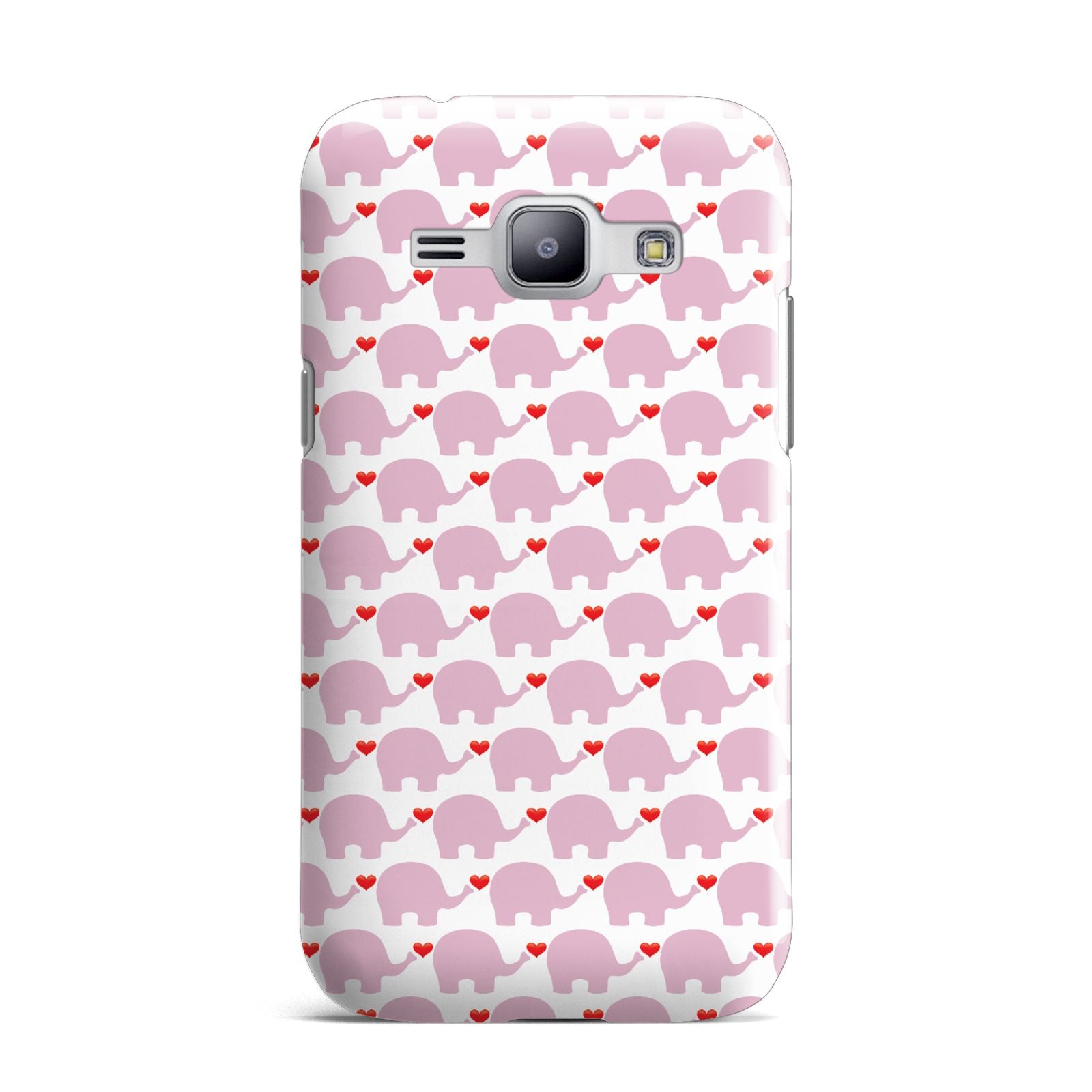 Valentines Pink Elephants Samsung Galaxy J1 2015 Case