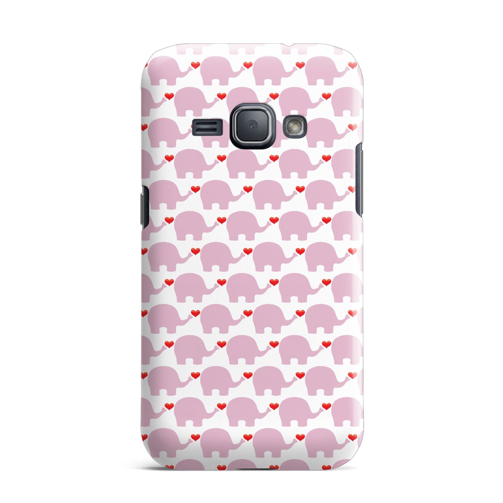 Valentines Pink Elephants Samsung Galaxy J1 2016 Case