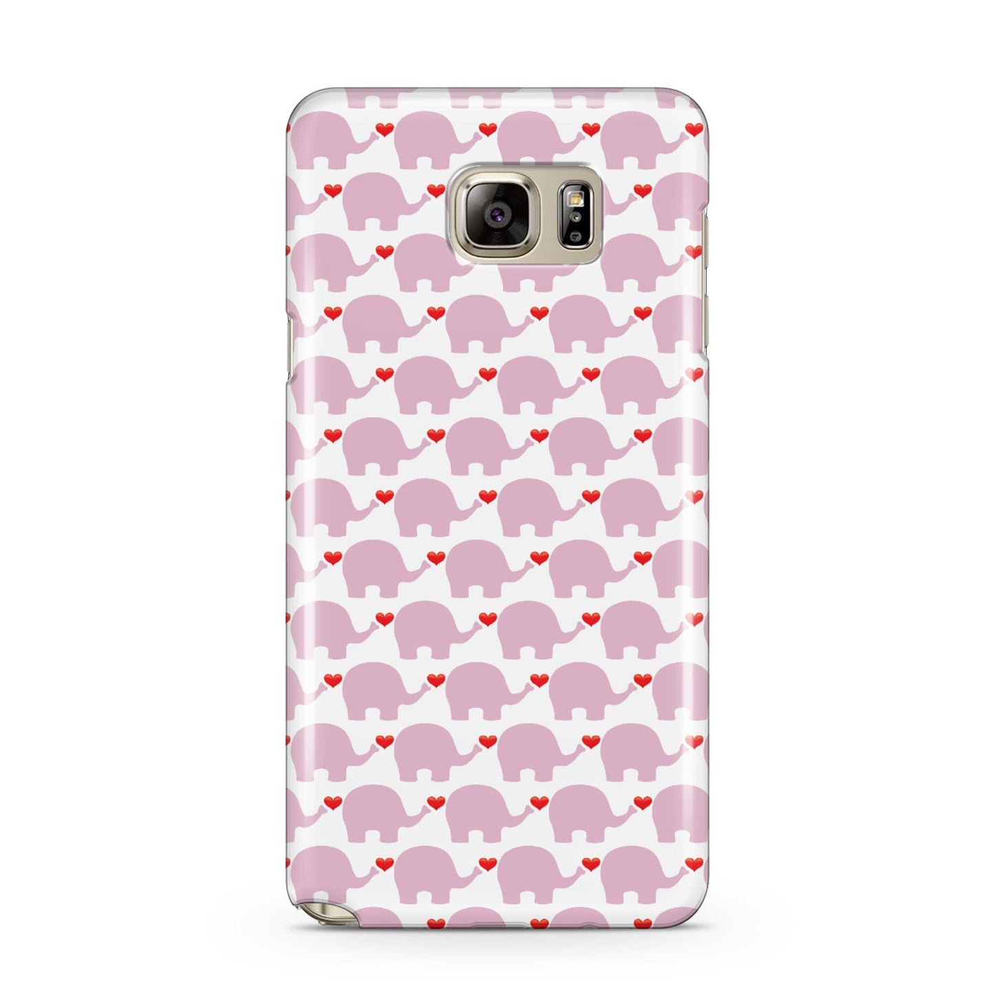 Valentines Pink Elephants Samsung Galaxy Note 5 Case