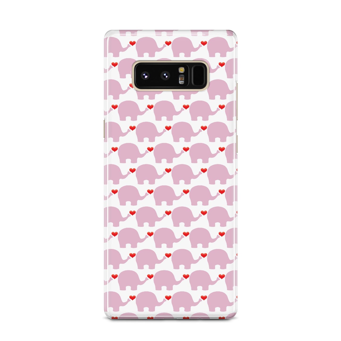 Valentines Pink Elephants Samsung Galaxy Note 8 Case