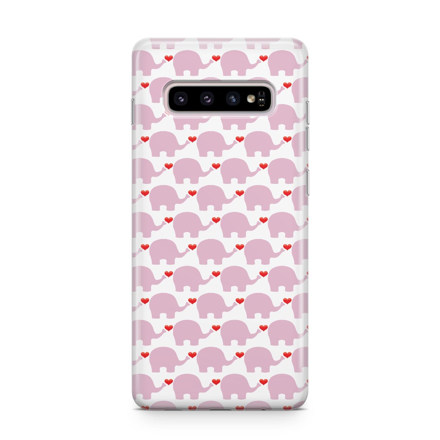 Valentines Pink Elephants Samsung Galaxy S10 Plus Case