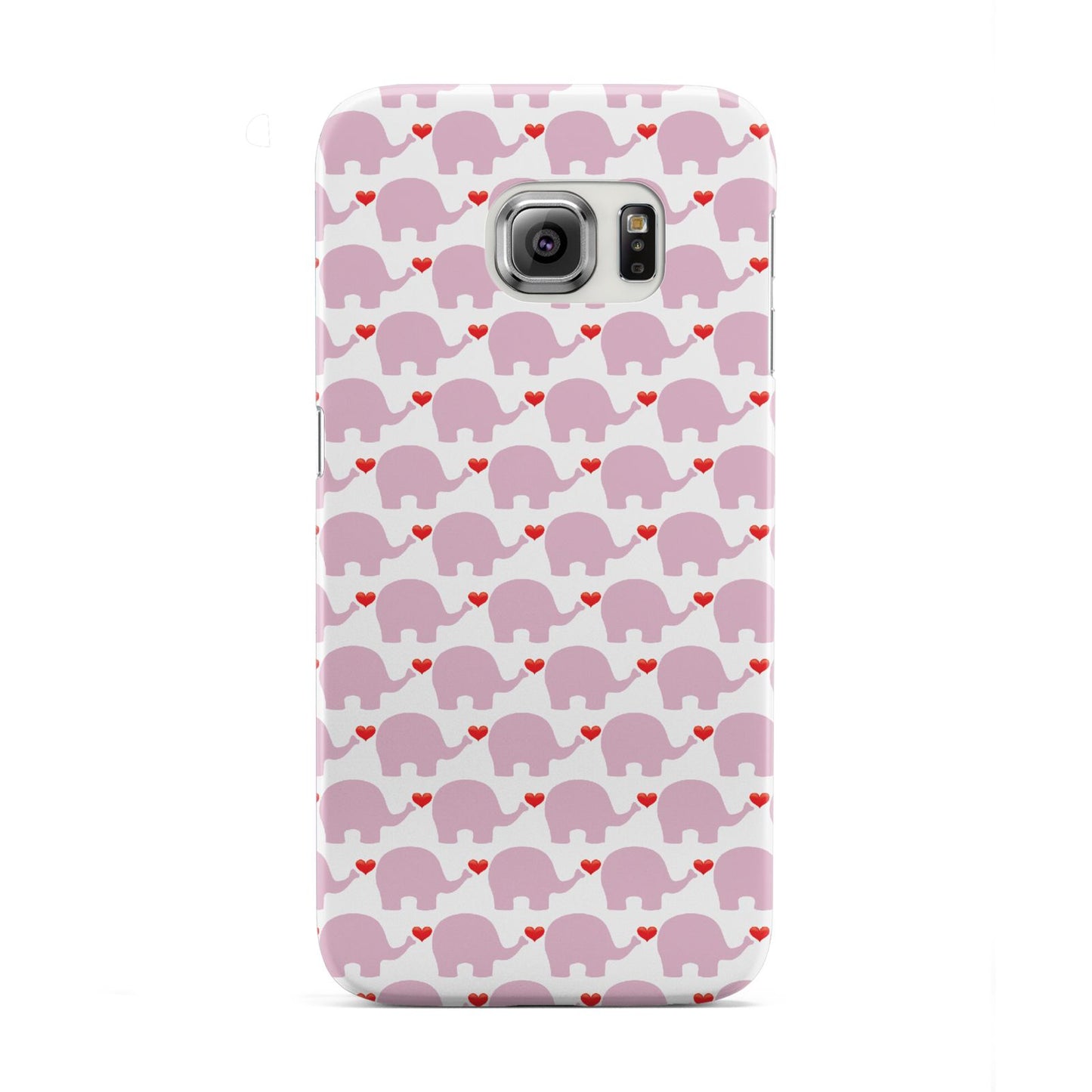 Valentines Pink Elephants Samsung Galaxy S6 Edge Case