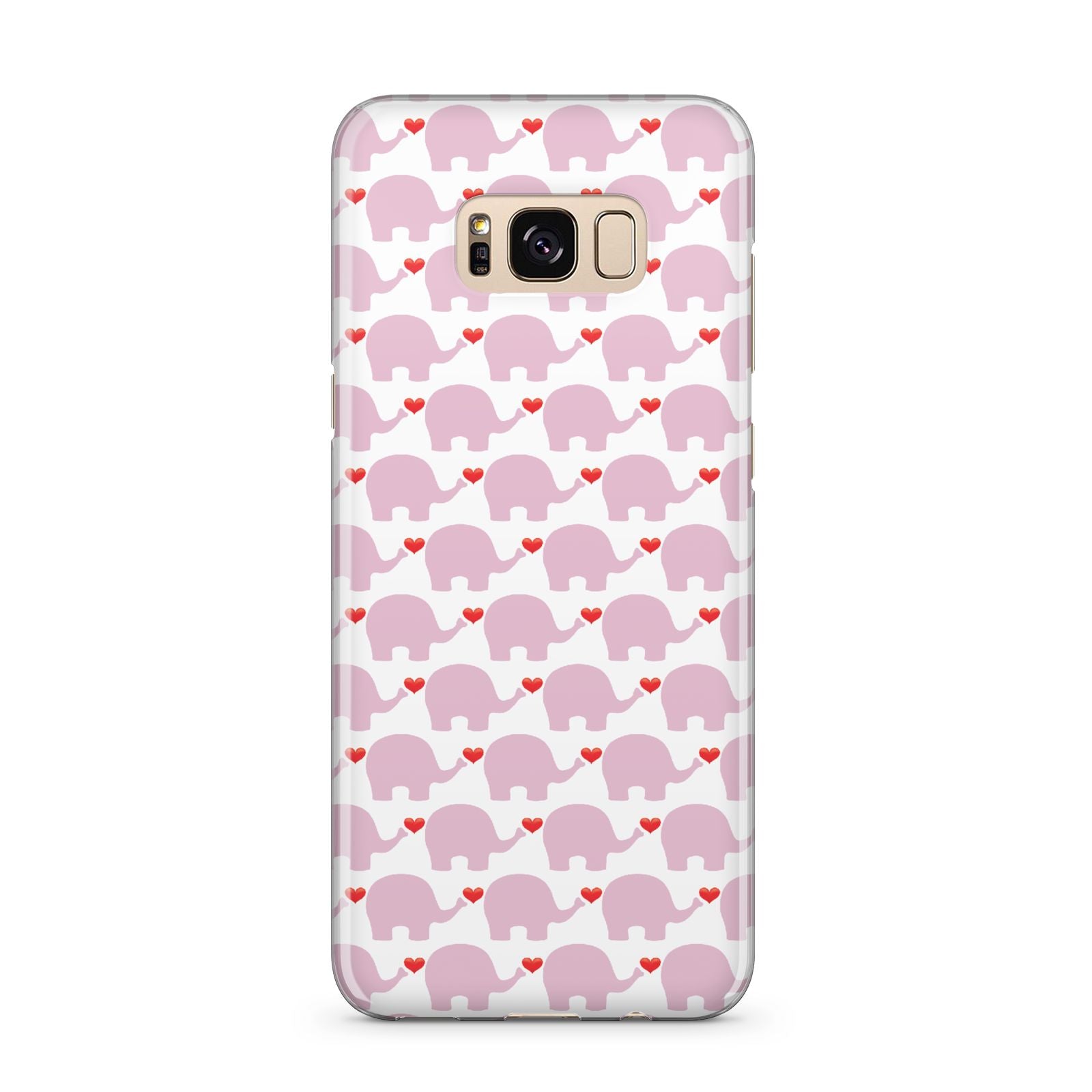 Valentines Pink Elephants Samsung Galaxy S8 Plus Case