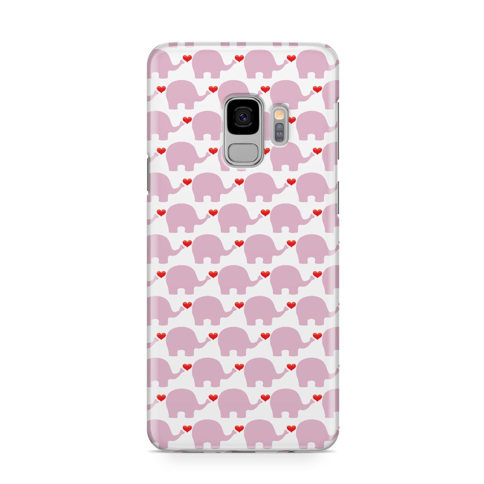 Valentines Pink Elephants Samsung Galaxy S9 Case