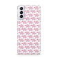 Valentines Pink Elephants Samsung S21 Plus Phone Case