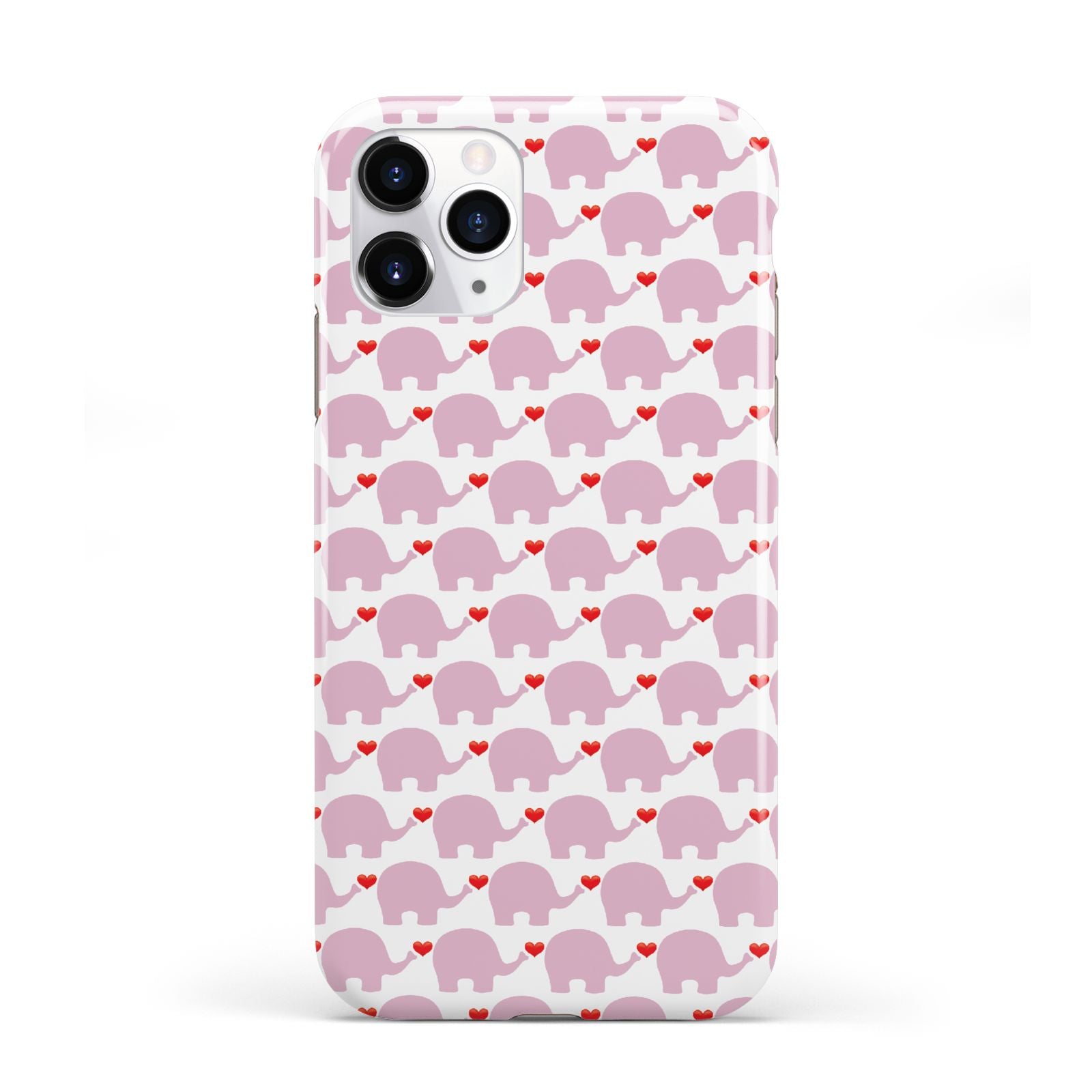 Valentines Pink Elephants iPhone 11 Pro 3D Tough Case