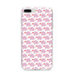 Valentines Pink Elephants iPhone 8 Plus Bumper Case on Silver iPhone