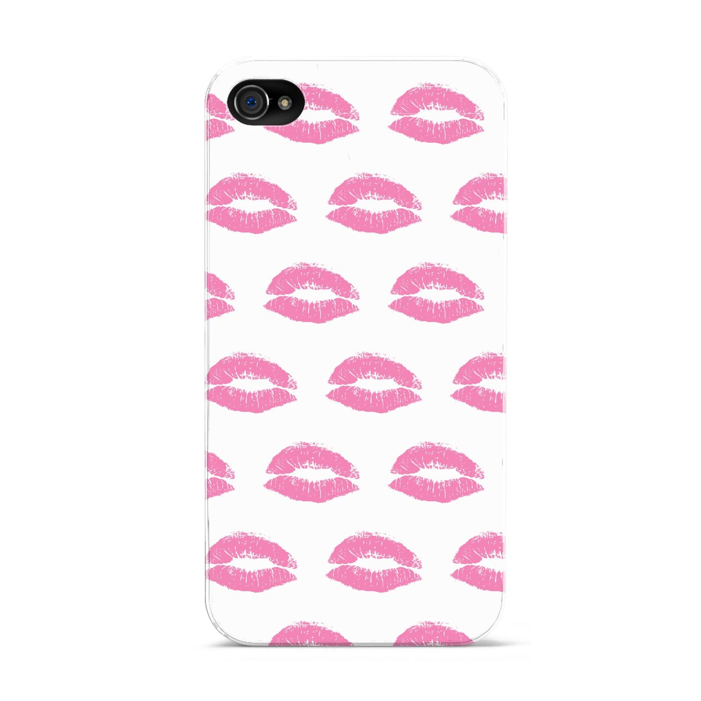 Valentines Pink Kisses Lips Apple iPhone 4s Case