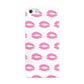 Valentines Pink Kisses Lips Apple iPhone 5 Case