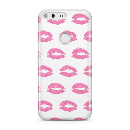 Valentines Pink Kisses Lips Google Pixel Case