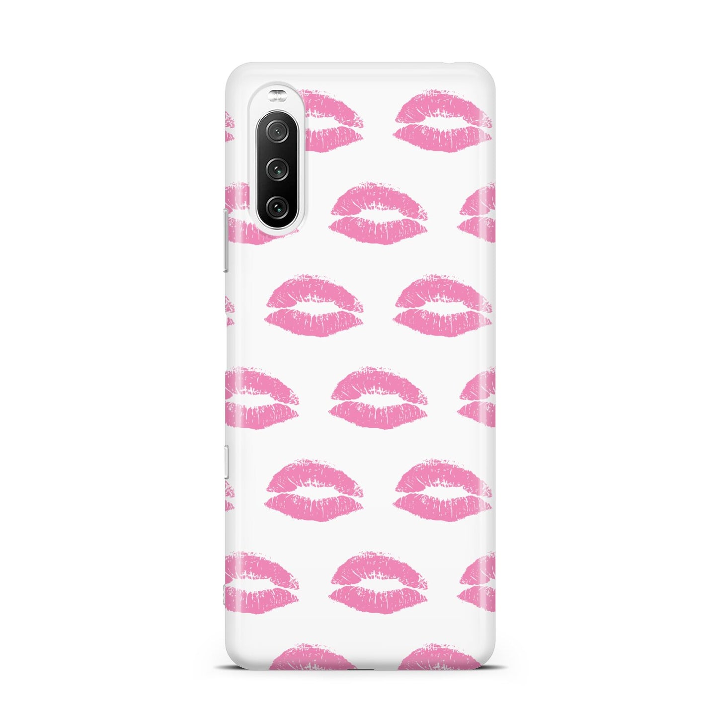 Valentines Pink Kisses Lips Sony Xperia 10 III Case