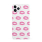 Valentines Pink Kisses Lips iPhone 11 Pro 3D Snap Case