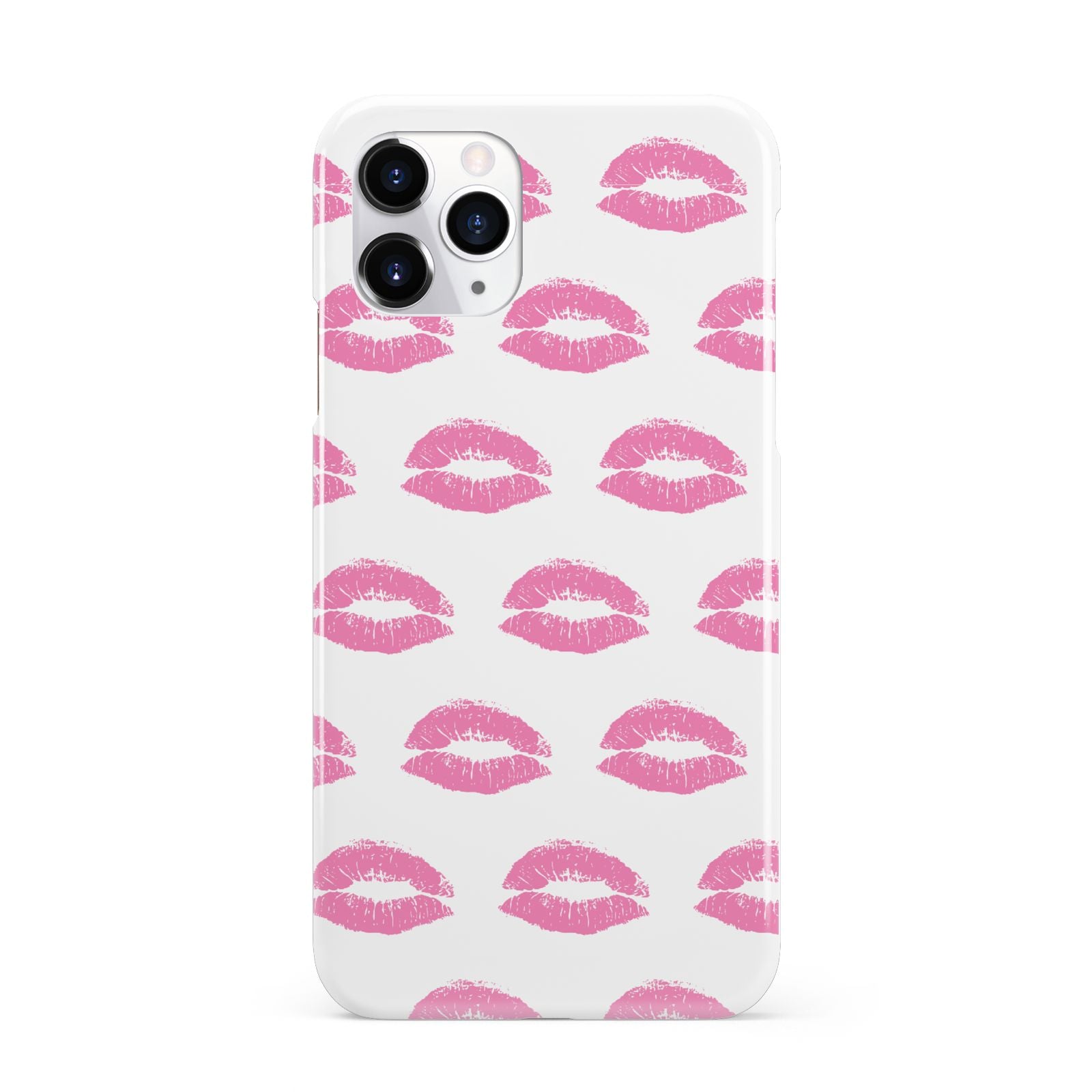 Valentines Pink Kisses Lips iPhone 11 Pro 3D Snap Case