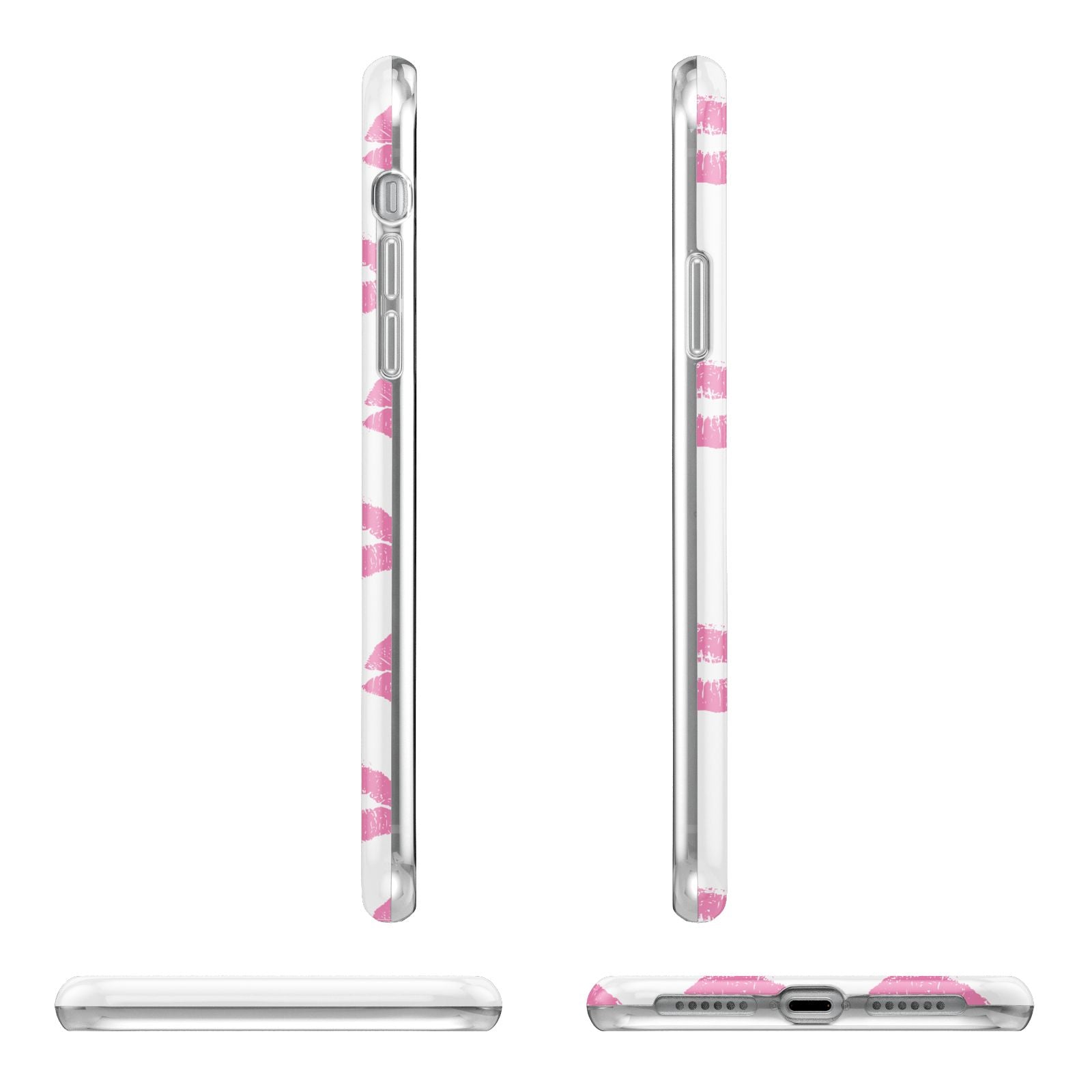 Valentines Pink Kisses Lips iPhone 11 Pro 3D Tough Case Angle Images