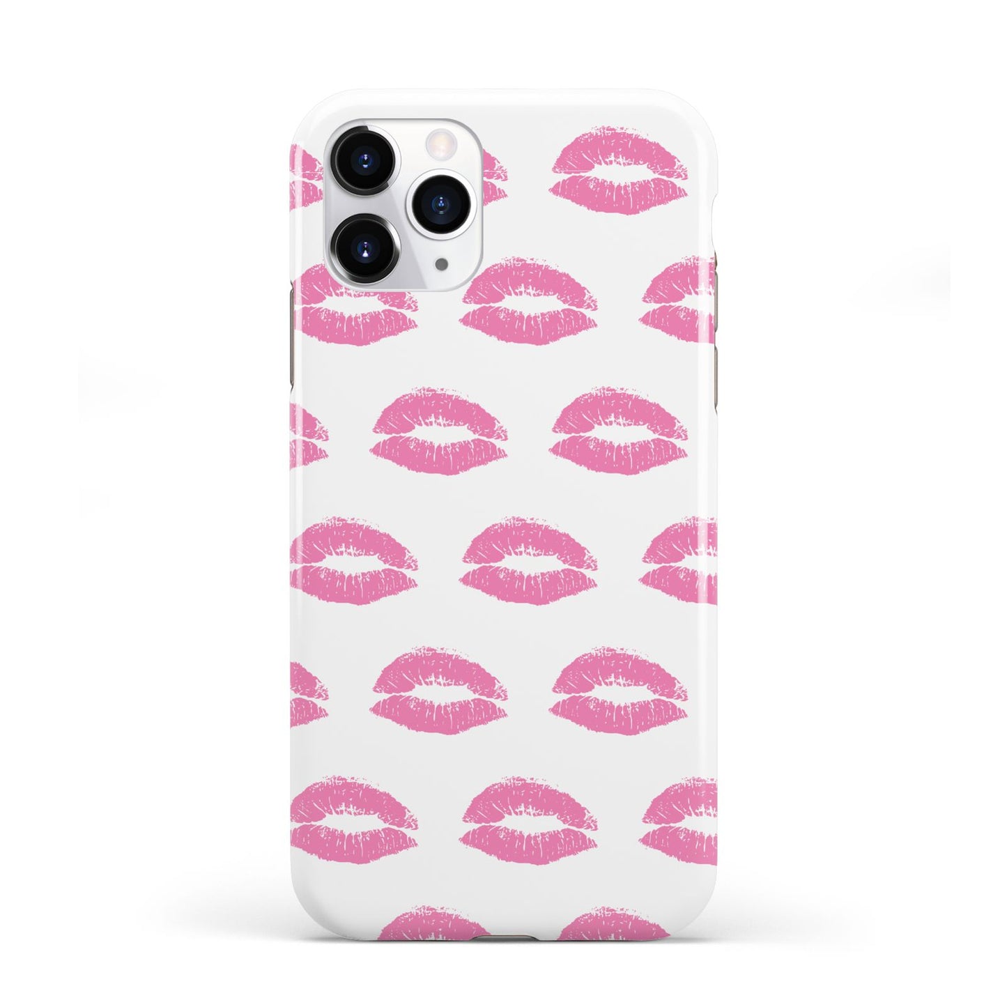 Valentines Pink Kisses Lips iPhone 11 Pro 3D Tough Case